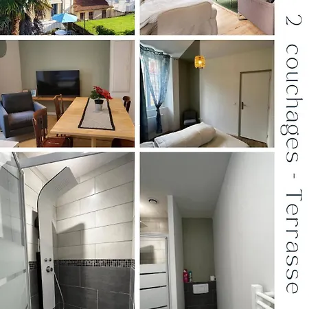 2 Pieces Avec Terrasse Proche Centre - Parking Gratuit A Proximite